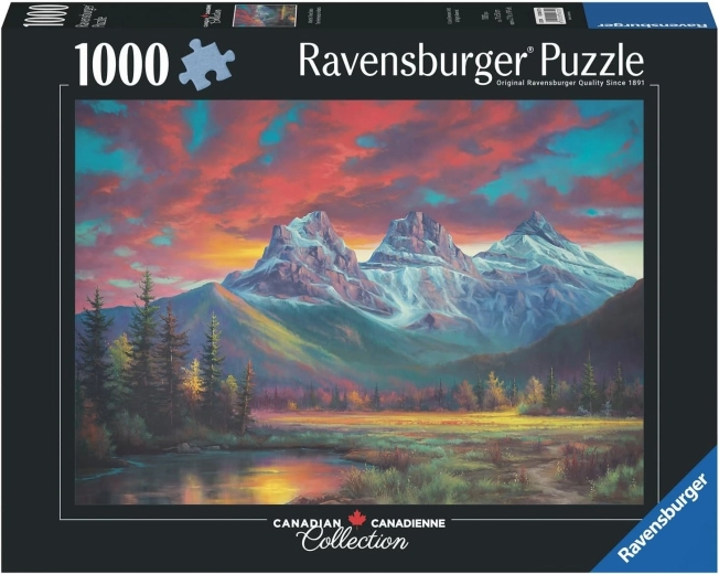 Puzzle Ravensburger Collection canadienne : Trois Sœurs, Alberta – 1000 pièces