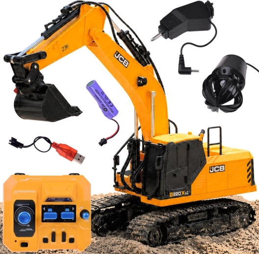 Pelle sur chenilles JCB télécommandée avec 3 accessoires interchangeables - 1 pièce