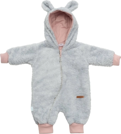 Combinaison d’hiver bébé New Baby Teddy bear gris-rose