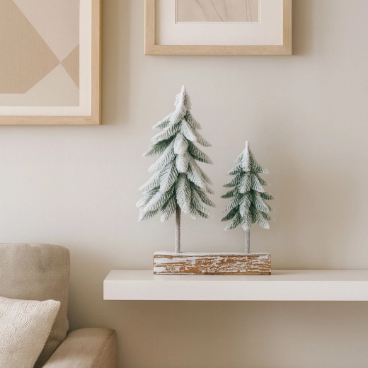 Base en bois naturel pour une bonne stabilité