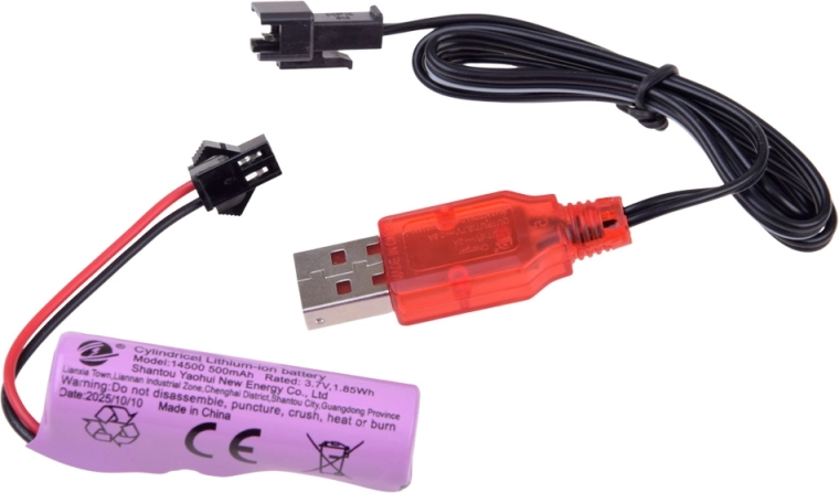 Batterie rechargeable et recharge via USB