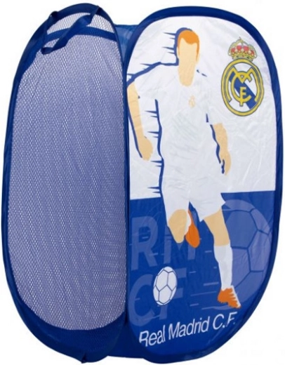 Panier de rangement textile pour jouets Real Madrid