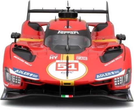 Modèle de voiture en métal BBURAGO 1:18 FERRARI 499P LMH Rouge n°51