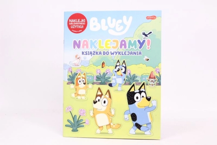 Bluey – livre avec autocollants réutilisables