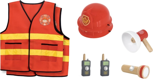 VIGA Ensemble de pompier pour enfants avec costume et accessoires