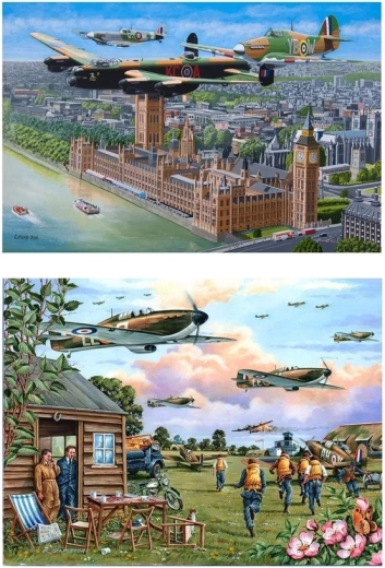 Puzzle Patrouille céleste avec 2 motifs et grandes pièces - 2 pièces