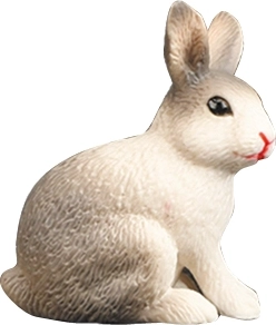 Figurine BALULU lapin gris