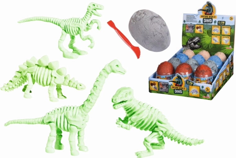Œuf avec squelette de dinosaure à déterrer - 1 pièce