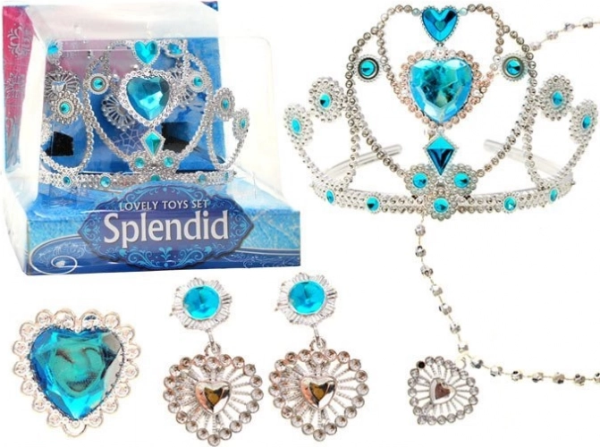 Diadème et bijoux Elsa inspirés de La Reine des neiges