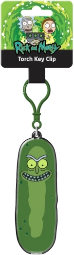 Porte-clés avec lampe Rick et Morty Pickle Rick