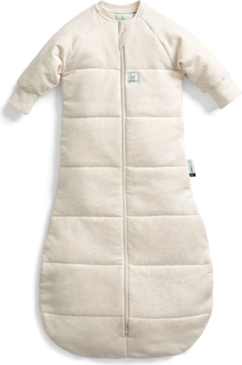 Sac de couchage Ergopouch avec manches en jersey de coton biologique Oatmeal Marle 3,5 TOG (8–24 mois)