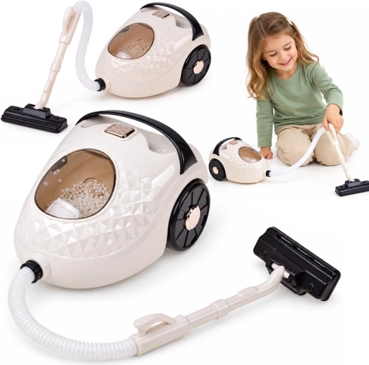 Aspirateur pour enfants avec son et billes mobiles