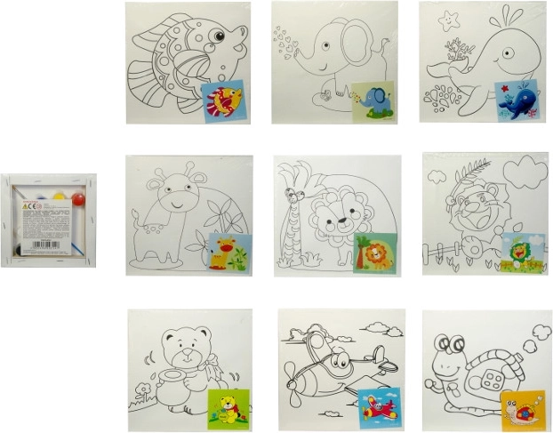 Image à peindre pour enfants