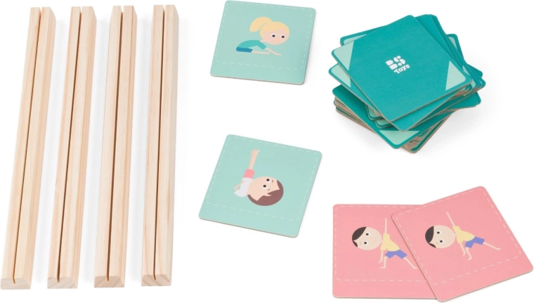 Mime et trouve – jeu de mémoire en mouvement avec des postures de yoga