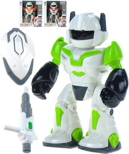 Adar Robot Dominator robot de combat avec arme et bouclier 24 cm avec lumière et son - 1 pièce