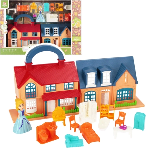 Maison de poupée avec princesse