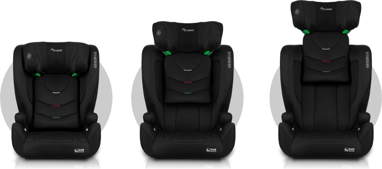 12 niveaux d’appui-tête – accompagne la croissance de l’enfant