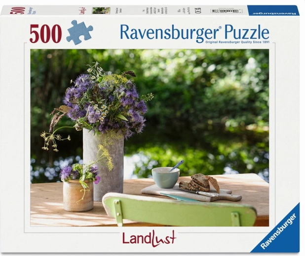 Puzzle Ravensburger LandLust : Fleurs sur la table (500 pièces)
