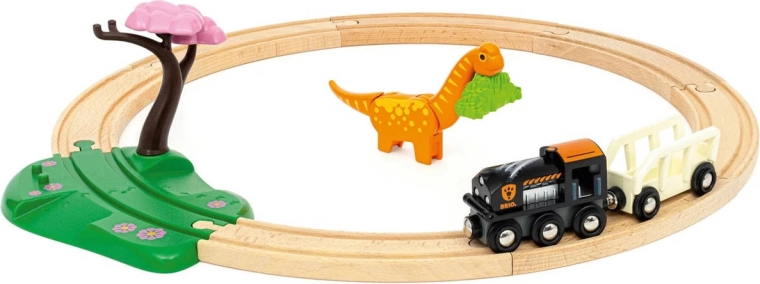 Aventure des dinosaures sur les rails