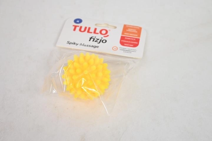 Balle de massage rééducative Fizjo « hérisson » 5,4 cm jaune