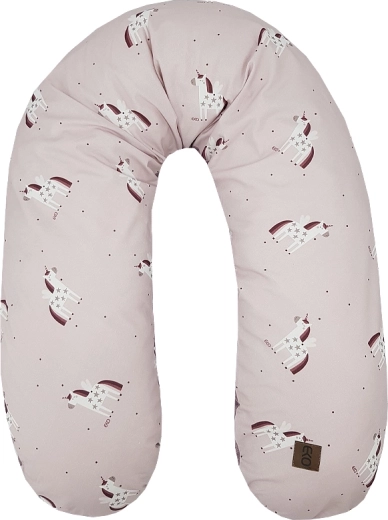 Coussin d’allaitement en velours EKO Unicorn 180 cm