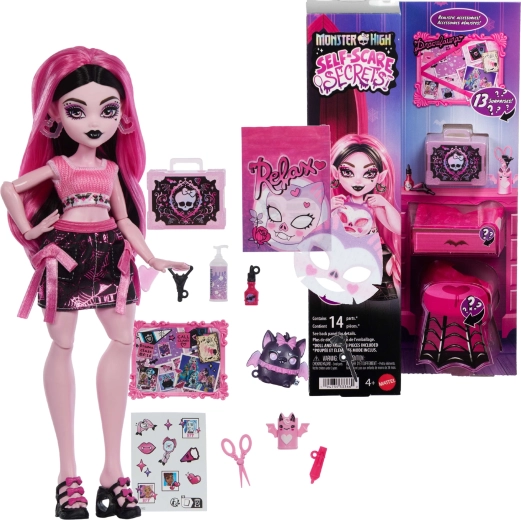 Poupée Monster High Draculaura avec accessoires Self-Scare Secrets