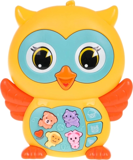 Chouette interactive avec lumières et sons – jaune