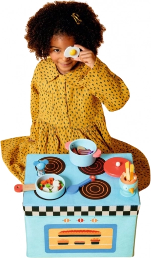 Boîte à jouets et siège Cuisine DJECO