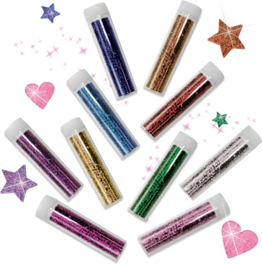 10 couleurs de paillettes intenses