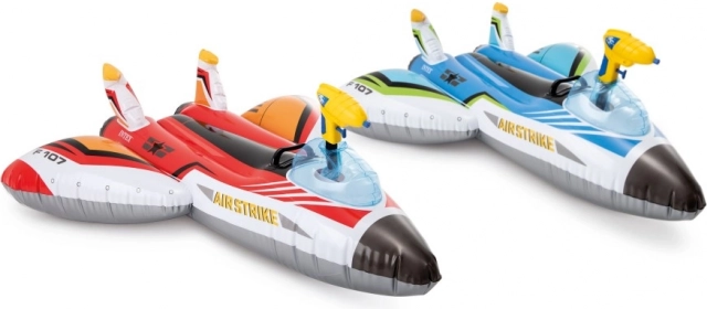 Avion gonflable avec pistolet à eau INTEX (vert)