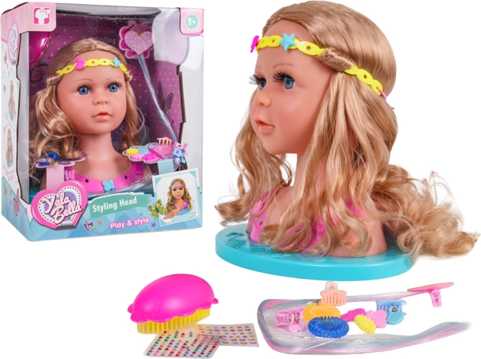 Tête à coiffer avec accessoires