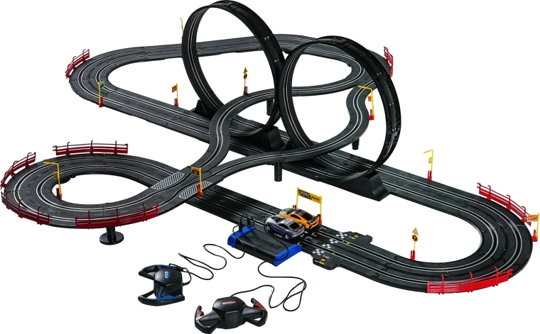 Double loopings et piste technique