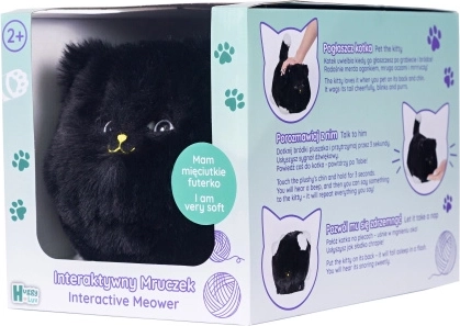 Chat noir interactif Huggy Luv