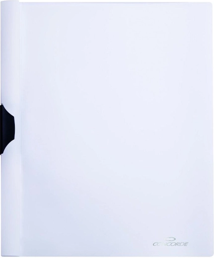 Chemises A4 avec clip latéral CONCORDE, blanc