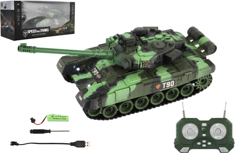 Char RC télécommandé 2,4 GHz avec lumières et sons - 1 pièce