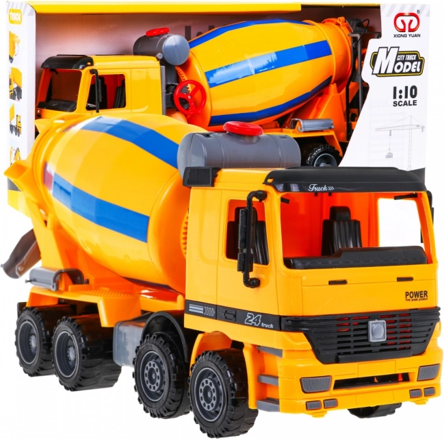 Bétonnière pour enfants 3+ Modèle réaliste 1:10 + pièces mobiles + seau rotatif