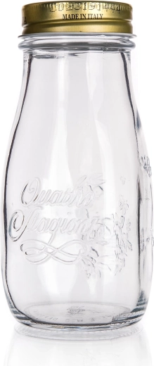 Bouteille en verre avec bouchon 400 ml Quattro Stagioni