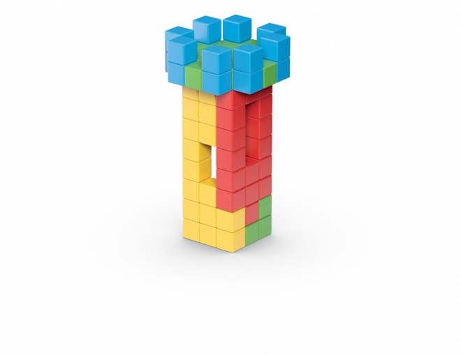 Construction 3D grâce à des aimants sur toutes les faces