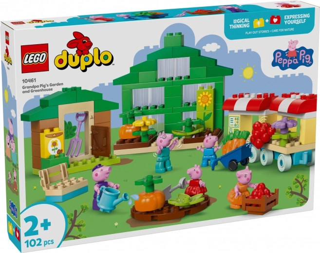 LEGO DUPLO Peppa Pig : le jardin et la serre de Grand-Père Pig