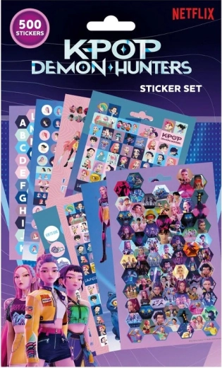 Lot d’autocollants 500 pcs K‑POP Demon Hunters