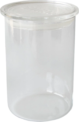 Bocal en verre avec couvercle en plastique 0,96 × 14,5 cm