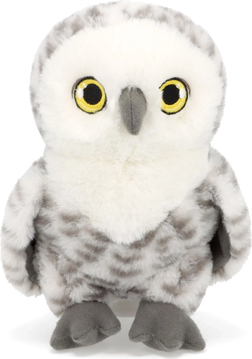 Keel Toys Keeleco Forest hibou des neiges en peluche écologique 21 cm