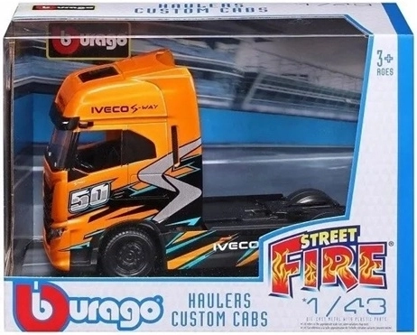 Modèle de collection de véhicule de pompiers BBU Iveco Fire Haulers Custom Cabs à l’échelle 1:43