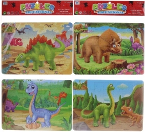Puzzle dinosaures 48 pièces et coloriages