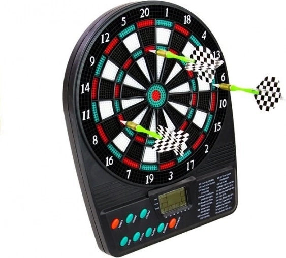 Jeu de fléchettes électronique avec cible de 20 cm sur piles