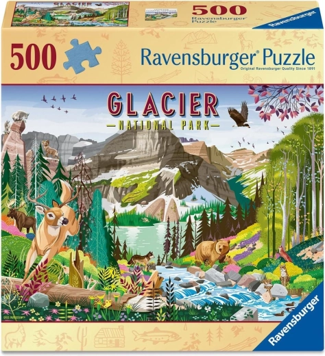 Puzzle Ravensburger Parc national : Glacier 500 pièces