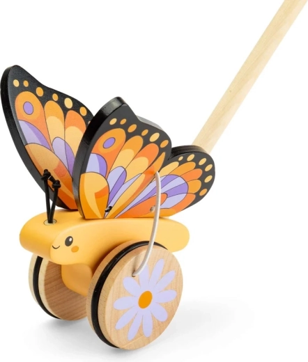 Bigjigs Toys jouet à pousser en bois papillon