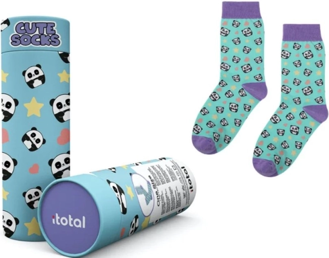 Chaussettes en coton avec des pandas