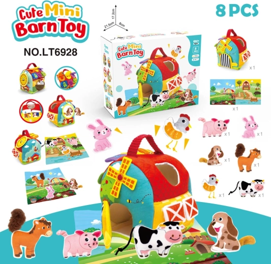 Ferme en peluche avec accessoires