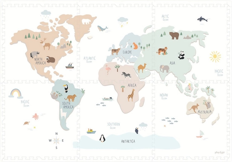 Carte du monde pour une exploration amusante